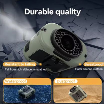 Product with durability features highlighted on a rugged background