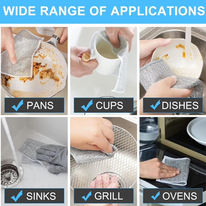 Non-scratch Wire Dishcloth