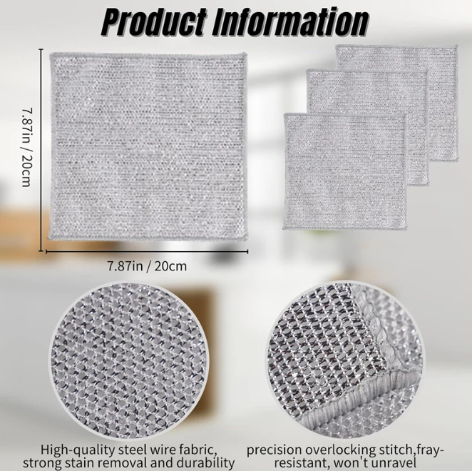 Non-scratch Wire Dishcloth